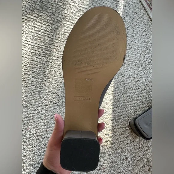 Everlane the artist Slip in Chunky Heel Mules sz 9 NWOB - Picture 6 of 8